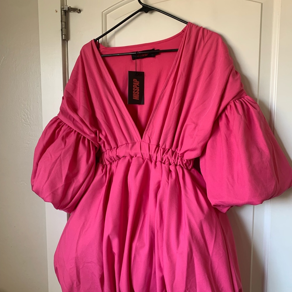 Miss Pap mini dress with puff sleeves and skirt